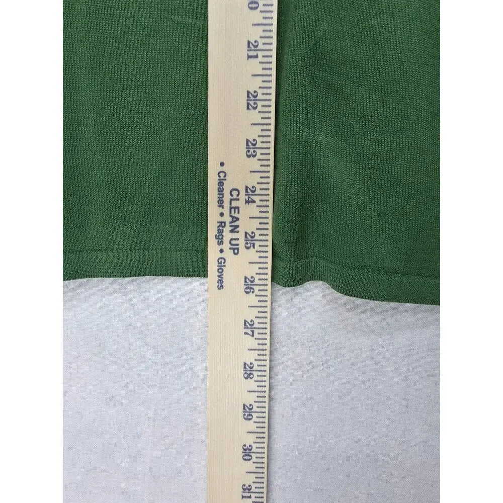 Banana Republic Silk Cashmere Preppy Green Classic Pullover Men's Sweater (L)